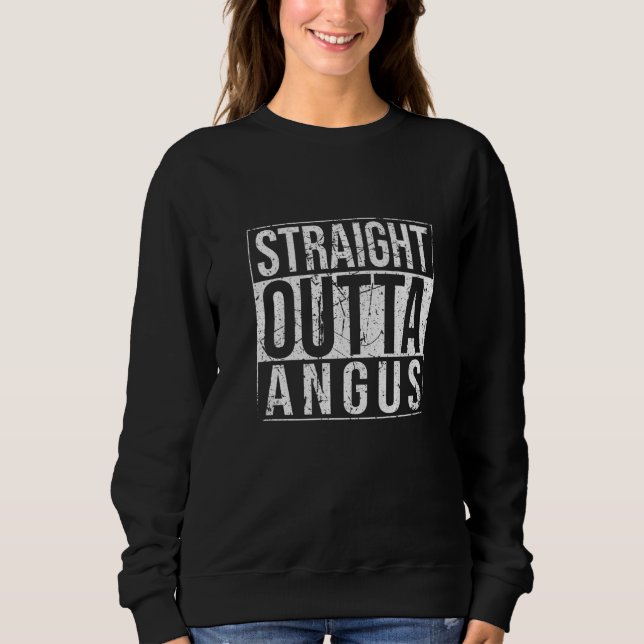 Straight Outta Angus Vintage Sweatshirt (Front)