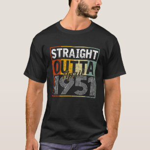 Straight Outta April 1951 Men Women Vintage 71St B T-Shirt