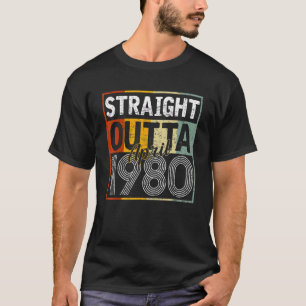Straight Outta April 1980 Men Women Vintage 42nd B T-Shirt