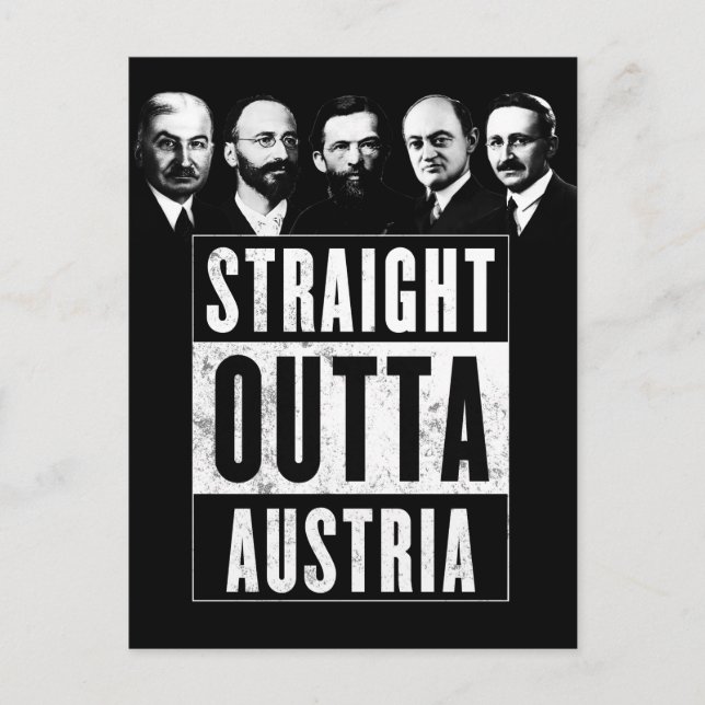 Straight Outta Austria Postcard (Front)