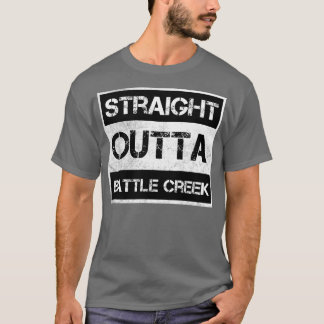 Straight Outta Battle Creek city Michigan Vintage T-Shirt