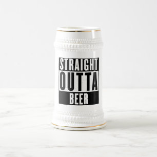 Straight Outta Beer 22 oz Beer Stein