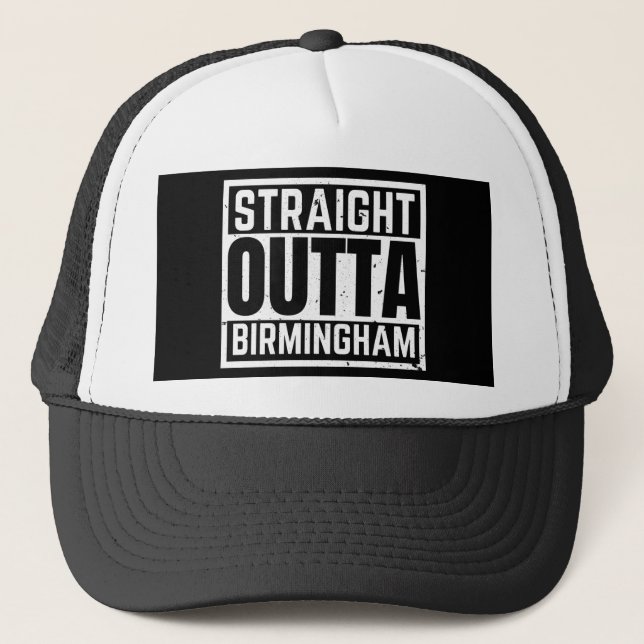 Straight Outta Birmingham Trucker Hat (Front)
