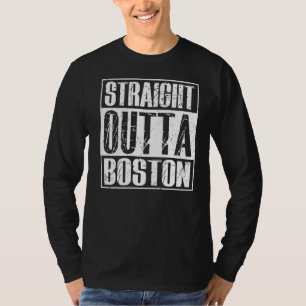 Straight Outta Boston Massachusetts Visitors Tee