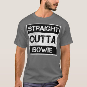 Straight Outta Bowie city Maryland Vintage Distres T-Shirt