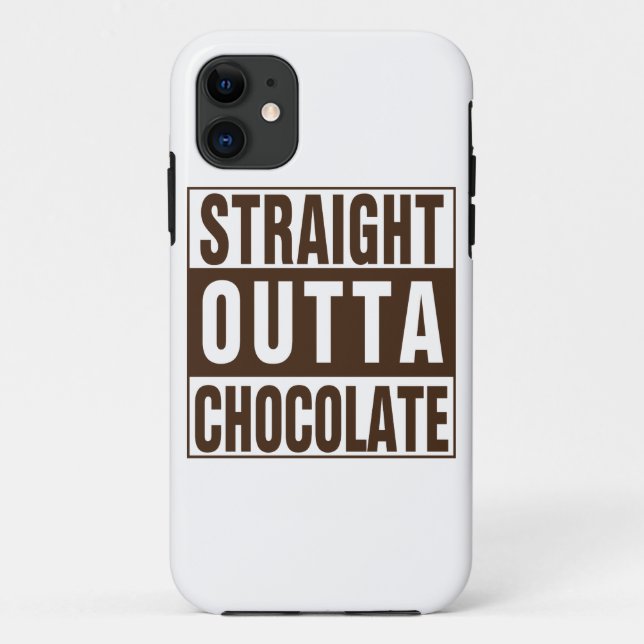Straight Outta Brown Chocolate Case-Mate iPhone Case (Back)