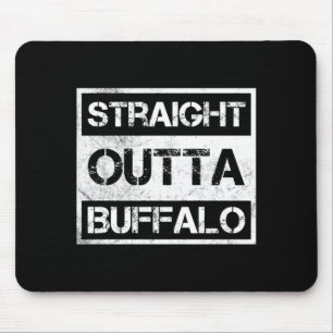 Straight Outta Buffalo New York Vintage Distressed Mouse Pad