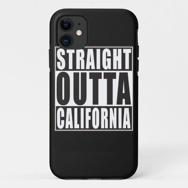 Straight Outta California Case-Mate iPhone Case (Back)