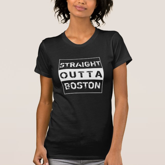 Straight Outta Customise Your City T-Shirt (Front)