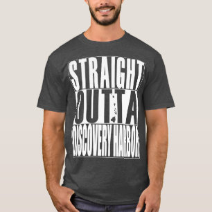 Straight Outta Discovery Harbour Hawaii White Ink T-Shirt