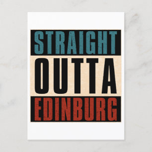 Straight Outta Edinburg Texas TX Postcard