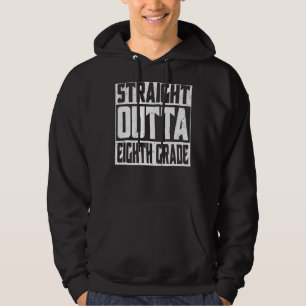 Straight Outta Eighth Grade Graduate Boys & Kids C Hoodie