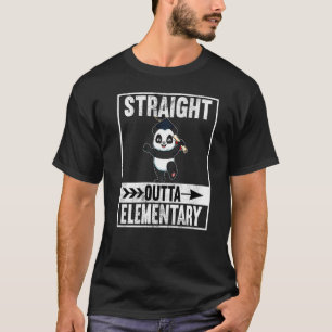 Straight Outta Elementary Primary School Graduate T-Shirt