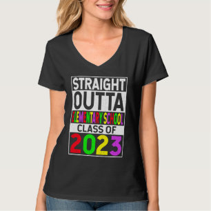 Straight Outta Elementary School 2023 Graduation G T-Shirt