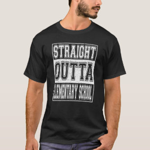 Straight Outta Elementary School Graduation Kids G T-Shirt