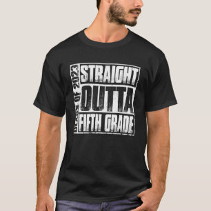 Straight Outta Fifth Grade Graduation 2023 Class 5 T-Shirt