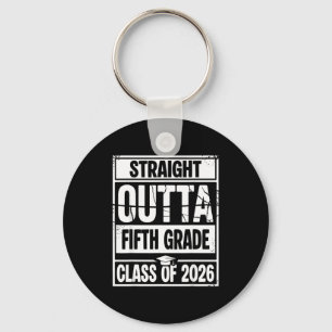 Straight outta fifth grade graduation class of key ring