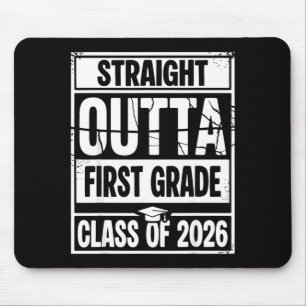 Straight outta first grade graduation class of mouse pad