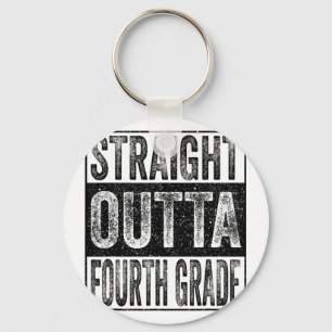 Straight outta fourth grade class of 2026 graduate key ring