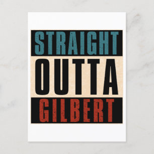 Straight Outta Gilbert Arizona AZ Postcard