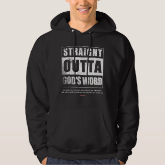 Straight Outta Gods Word John 3 16 Jesus Christian Hoodie
