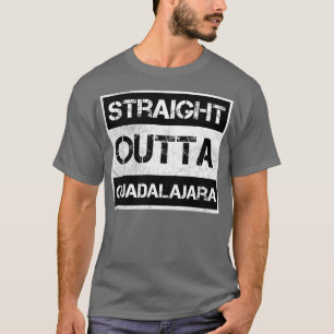 Straight Outta Guadalajara Mexico Vintage Distress T-Shirt