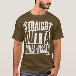 Straight Outta Guinea Bissau Vintage Distressed T-Shirt