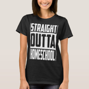 Straight Outta Homeschool Graduation Kids Girls Bo T-Shirt