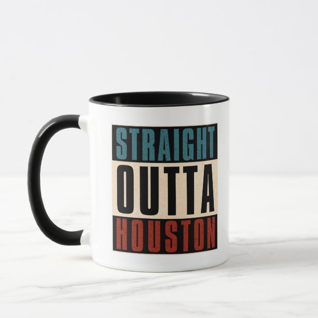 Straight Outta Houston Texas TX USA Mug (Left)