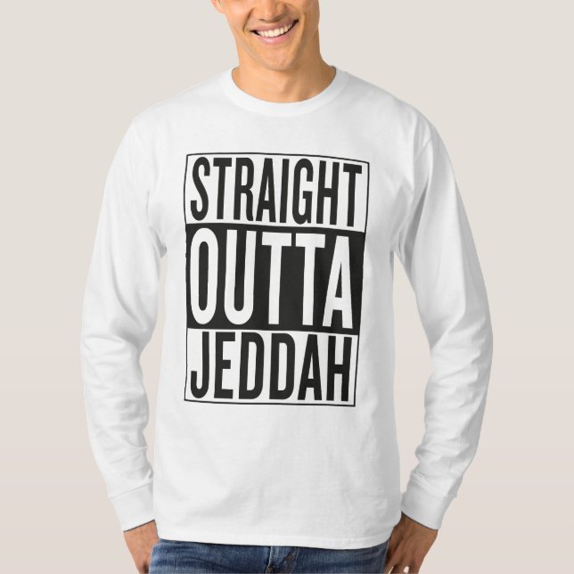straight outta Jeddah T-Shirt (Front)