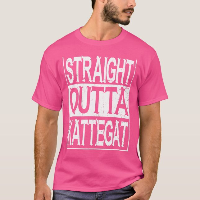 Straight Outta Kattegat Floki Viking Vikings T-Shirt (Front)