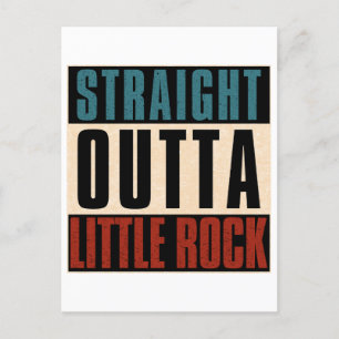 Straight Outta Little Rock Arkansas AR Holiday Postcard
