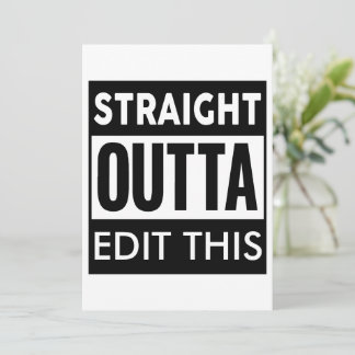 straight outta meme generator template