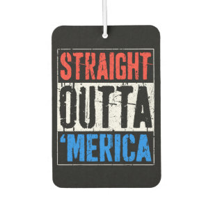 Straight outta 'merica car air freshener