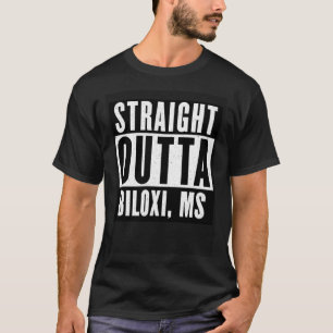 Straight Outta MISSISSIPPI  BILOXI Home V Neck T-Shirt