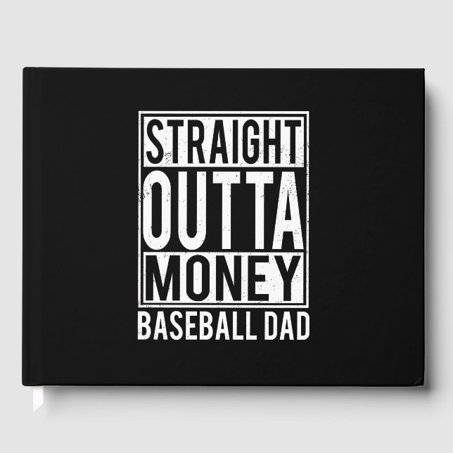 Straight Outta Monkey Baseball DAD Guest Book (Front)