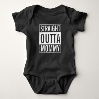Straight Outta Mummy Funny Baby Jersey Bodysuit