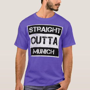Straight Outta Munich Germany Vintage Distressed S T-Shirt