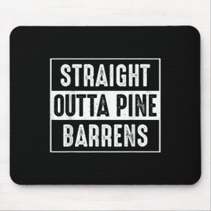 Straight Outta Ne Barrens New Jersey Devil Monster Mouse Pad