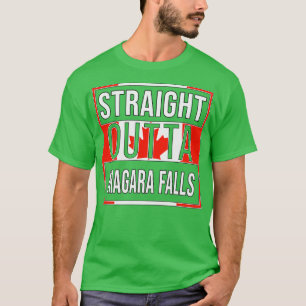 Straight Outta Niagara Falls Gift for Canadian Fro T-Shirt