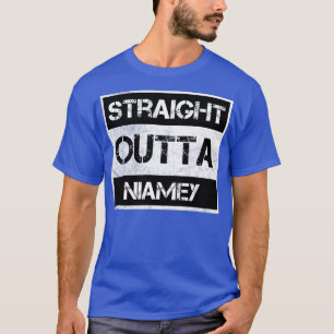 Straight Outta Niamey Niger Vintage Distressed Sou T-Shirt
