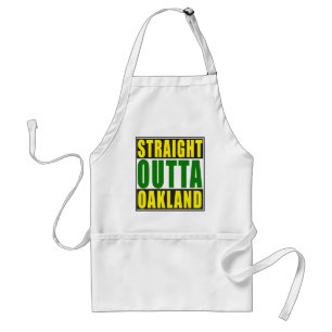 Straight Outta Oakland Green Standard Apron