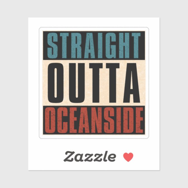 Straight Outta Oceanside California CA (Sheet)