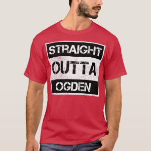 Straight Outta Ogden city Utah Vintage Distressed T-Shirt