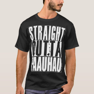 Straight Outta Paauhau Hawaii White Ink by Hawaii T-Shirt