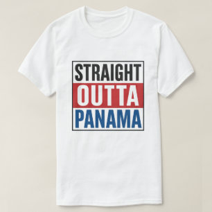Straight Outta Panama – Flag Style Pride T-Shirt