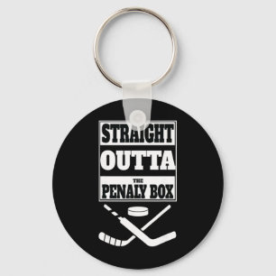Straight Outta Penalty Box Tee – Funny Ice Hockey Key Ring