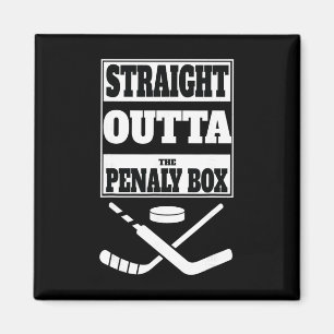 Straight Outta Penalty Box Tee – Funny Ice Hockey Magnet