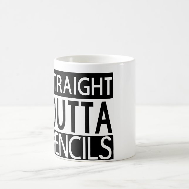 Straight Outta Pencils Mug (Center)