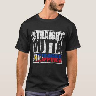 Straight Outta Philippines Flag T-Shirt